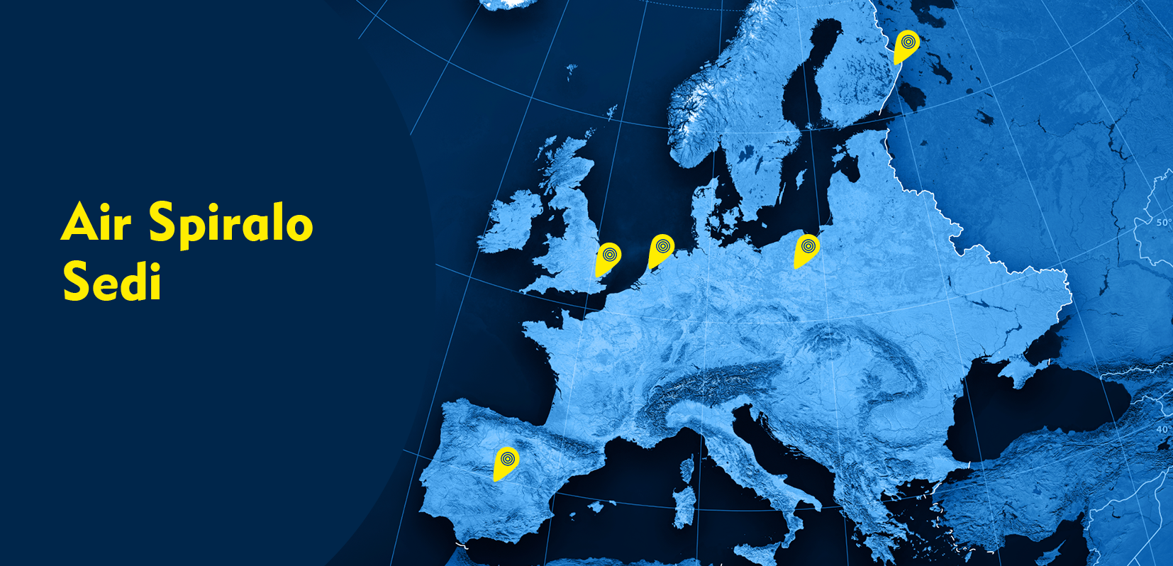 Sedi Air Spiralo nei Paesi Bassi, in Inghilterra, Finlandia e Polonia